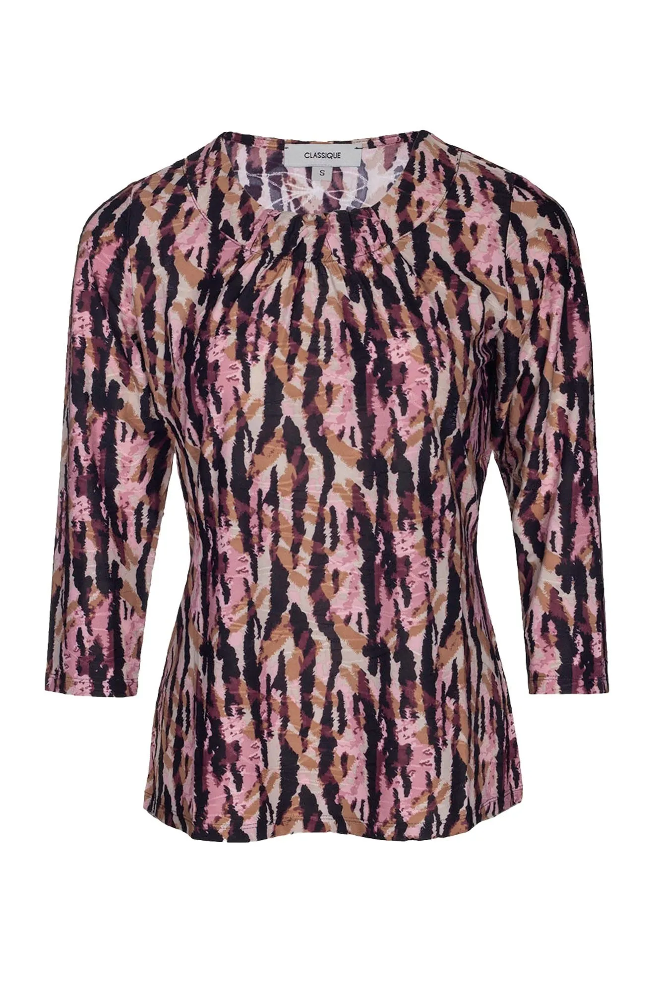 Top | PINK BLACK ABSTRACT | 9121B1 Calm Tone Fashion Forward