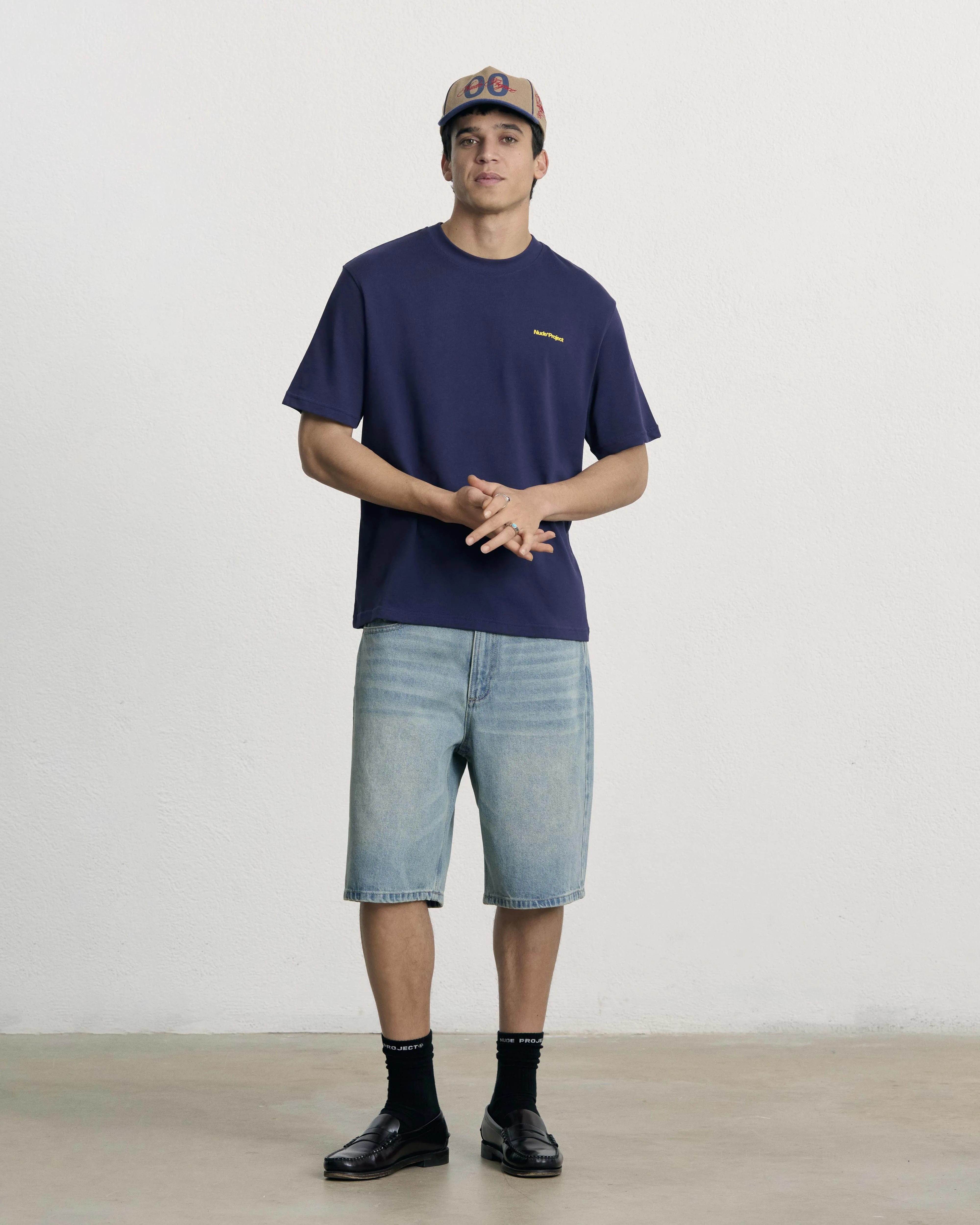 Origins Tee Navy Feather Glow