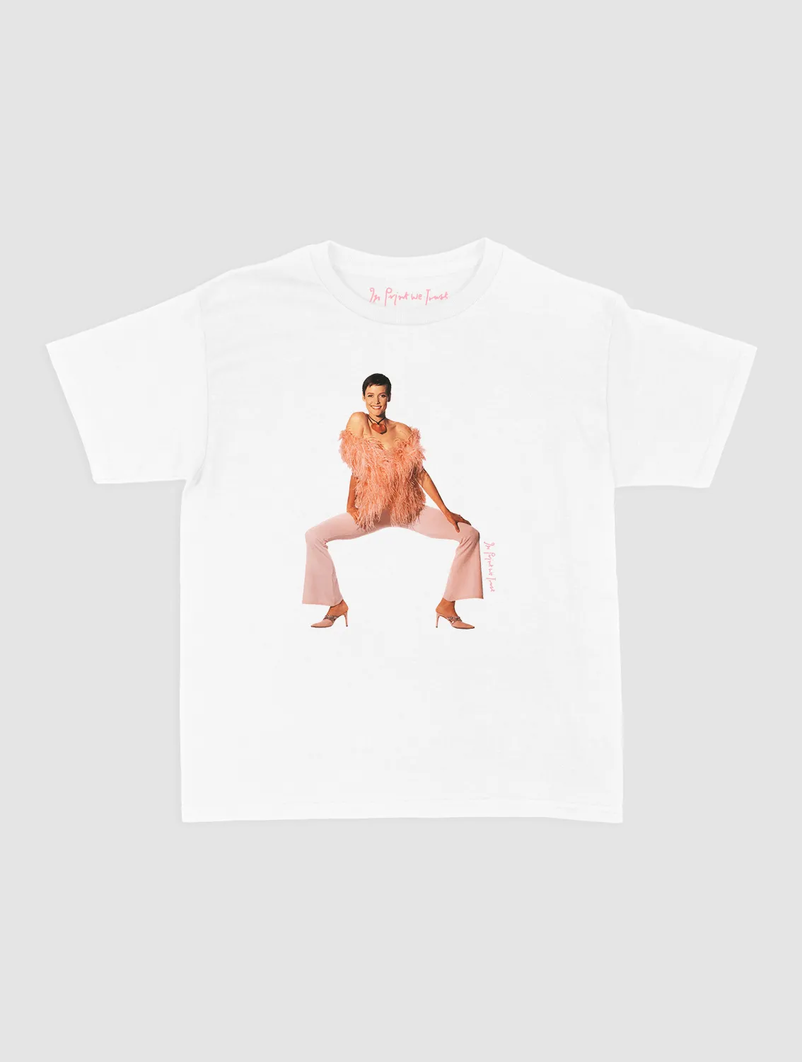 Matte Look feathers baby tee