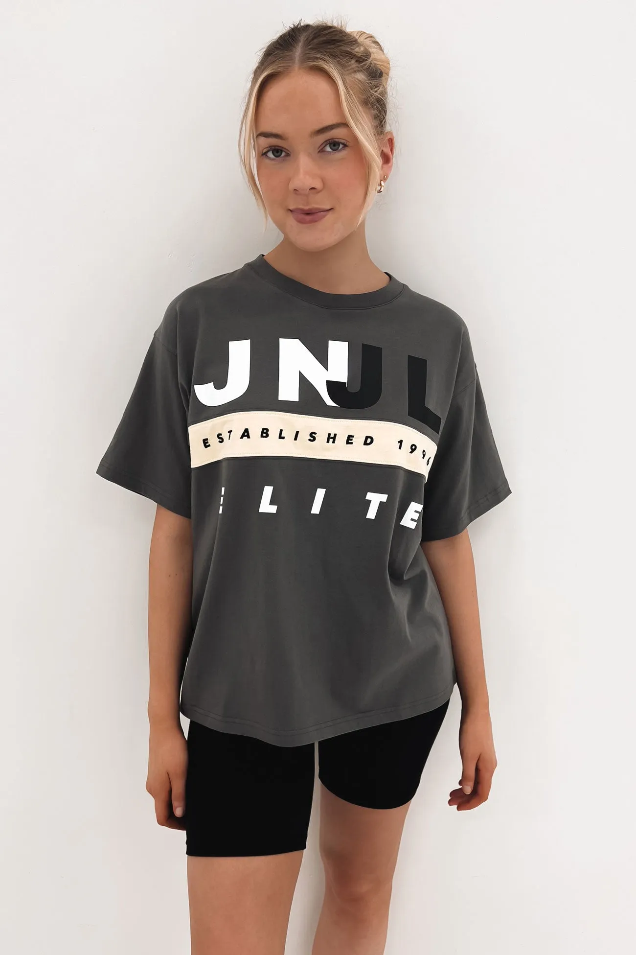 Landon Tee Charcoal Organic Cotton Construction Anti-static