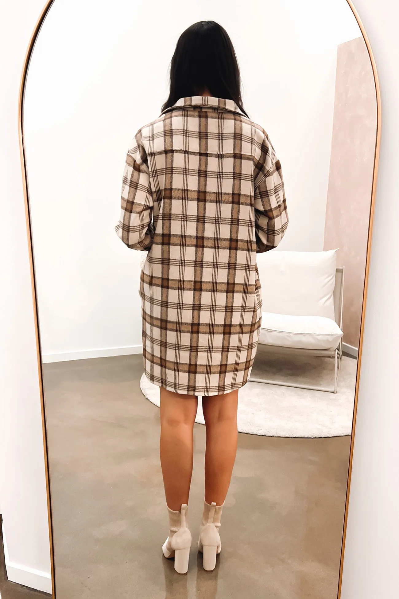 Athea Shirt Dress Brown Trend Appeal