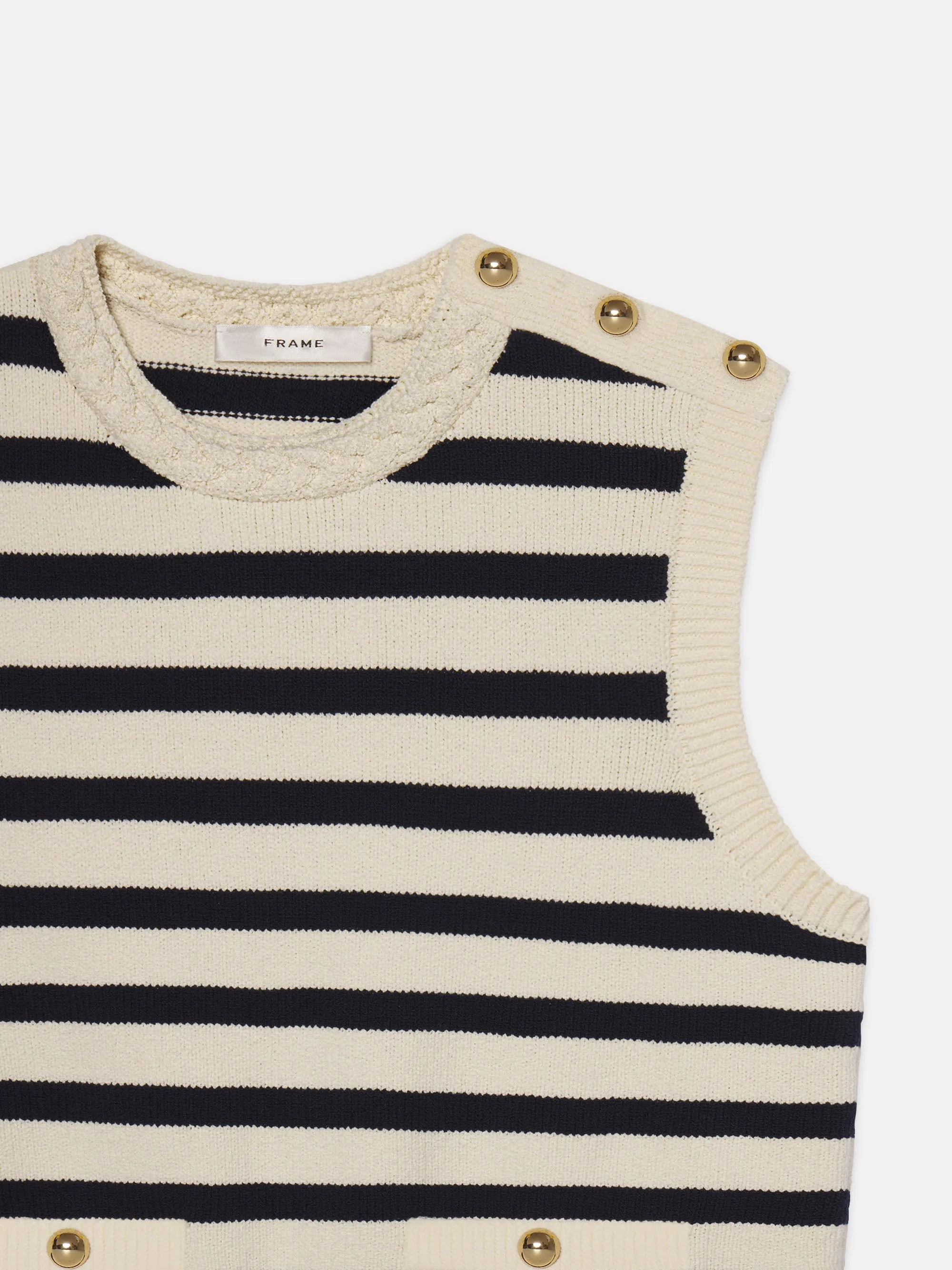 The Harbor Vest -- Navy Multi Soft and Stylish