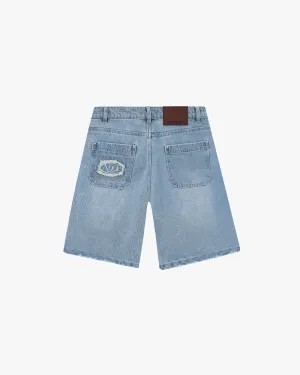 HypoallergenicLining Basic Denim Shorts Blue