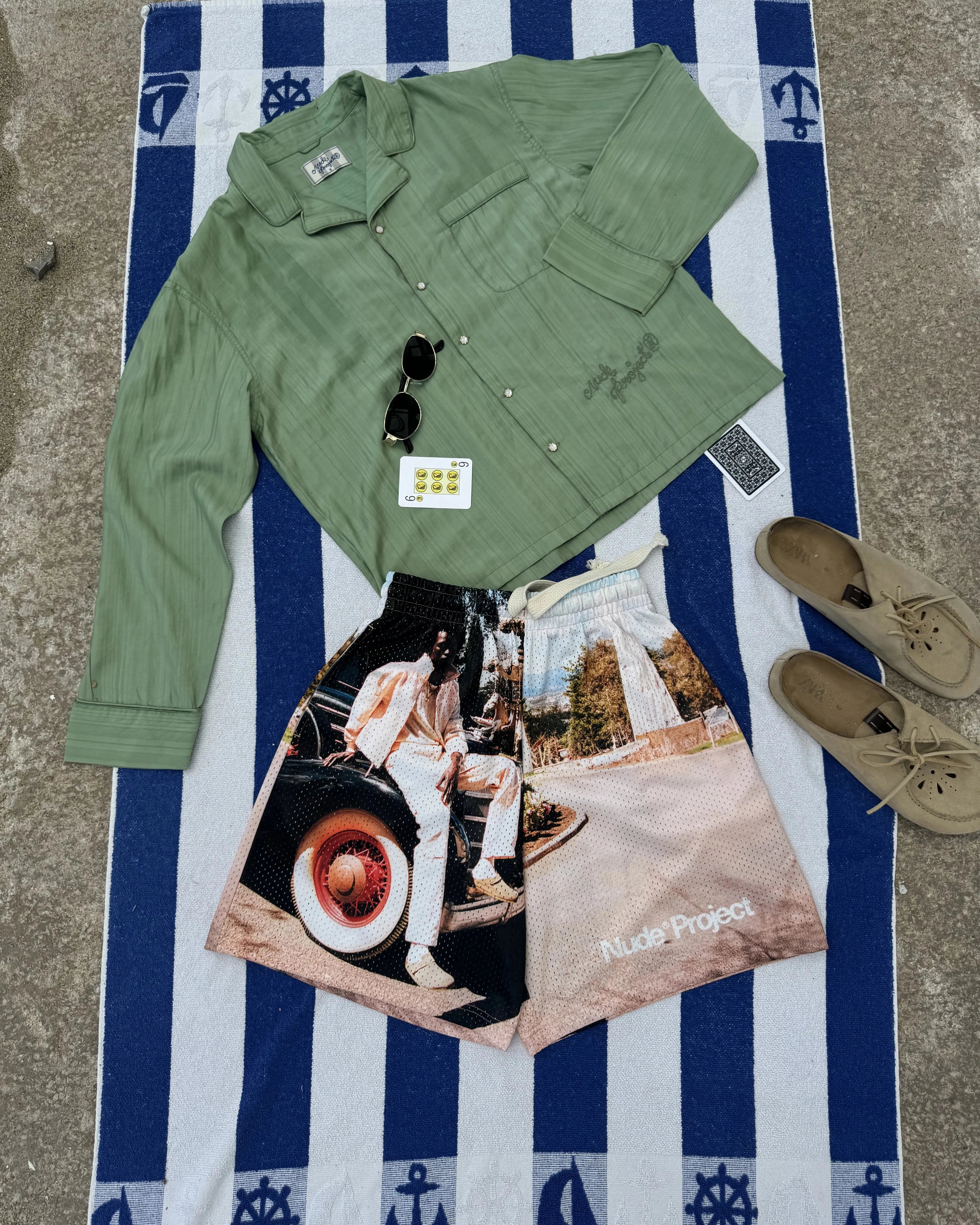 Perfect Stretch Photographic Mesh Short