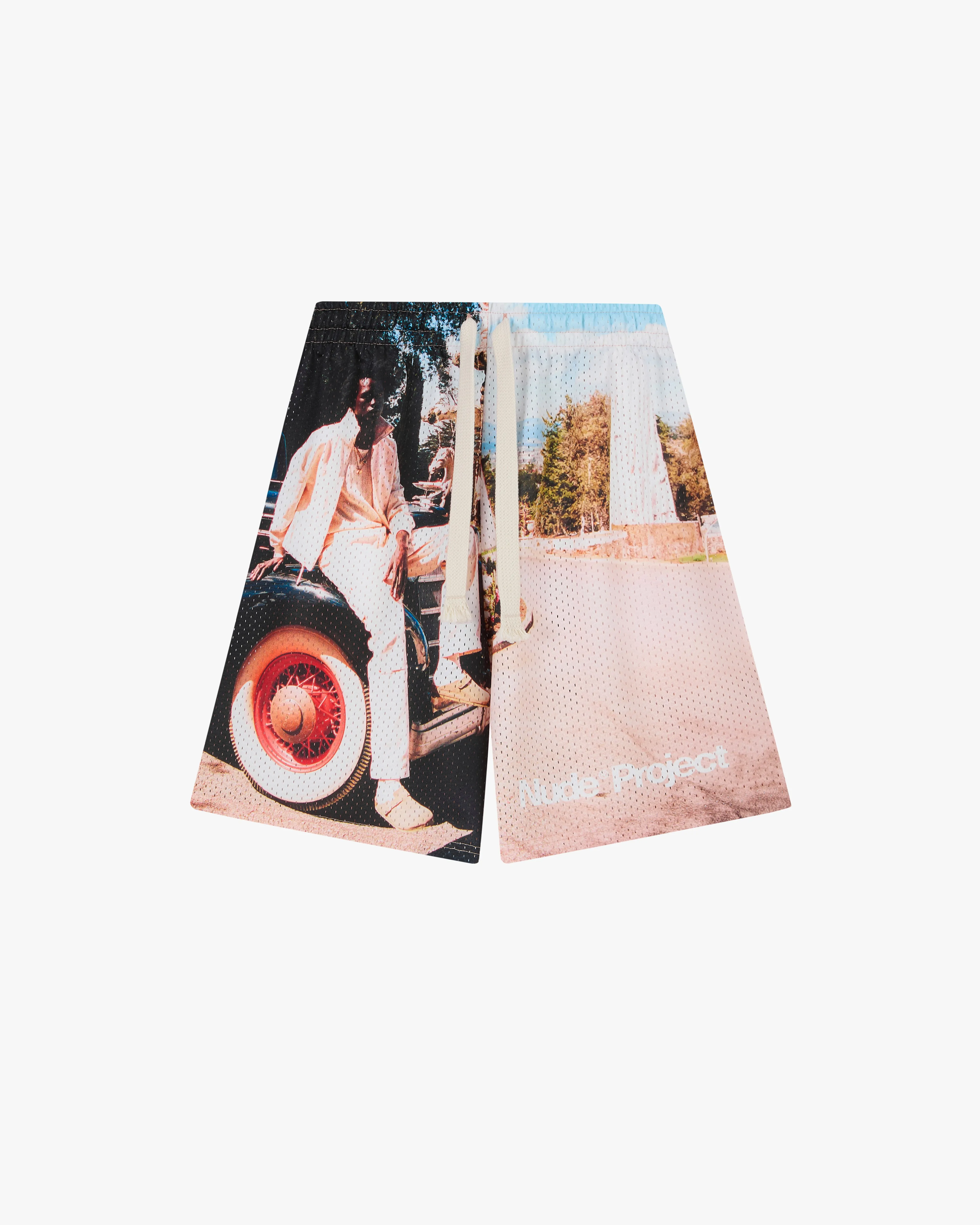 Photographic Mesh Short Gusseted Crotch