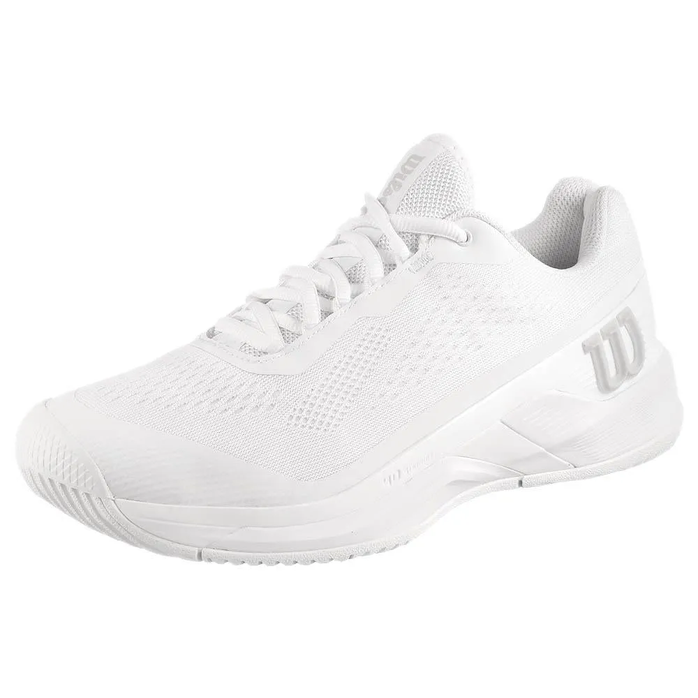 Low Profile Silhouette Wilson Women's Rush Pro 4.0 - White/White