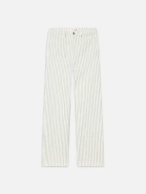 The Anchor Pant -- Seamist Stripe Soft and Light Clean Finish
