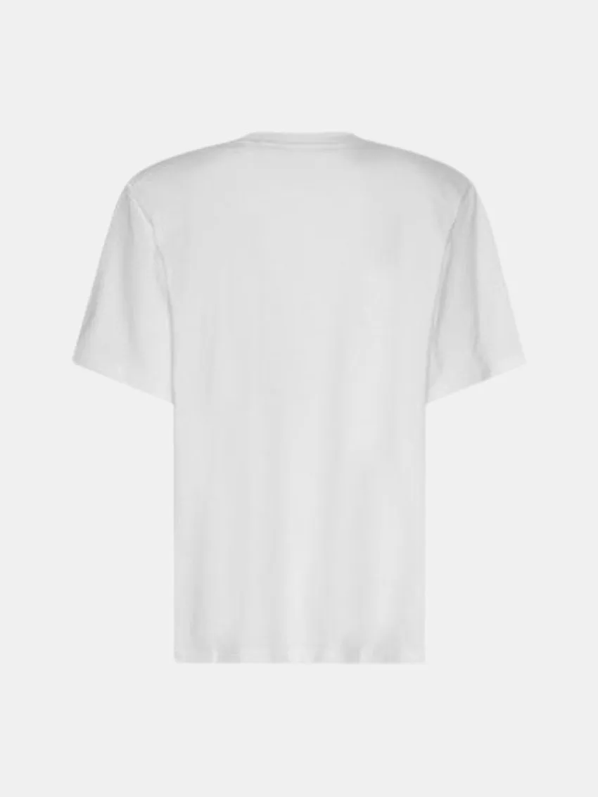 soft look Edgy Oversized Tee Bright White