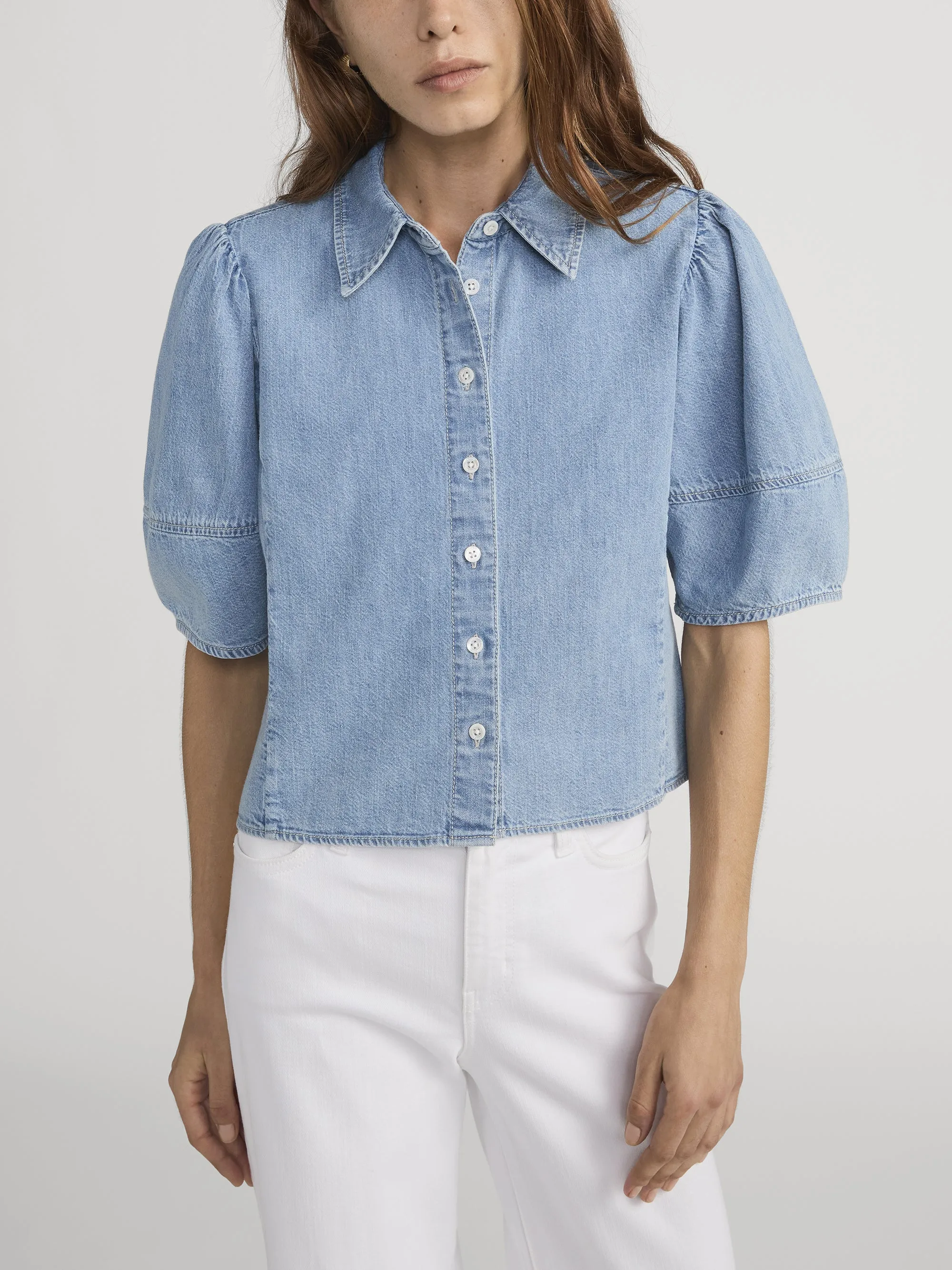 The Lantern Blouse -- Aphrodite Low Bulk ComfortFit