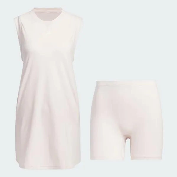 Artistic Detail Elegant Motion Adidas Women's Ultimate365 TWISTKNIT Dress - Pink