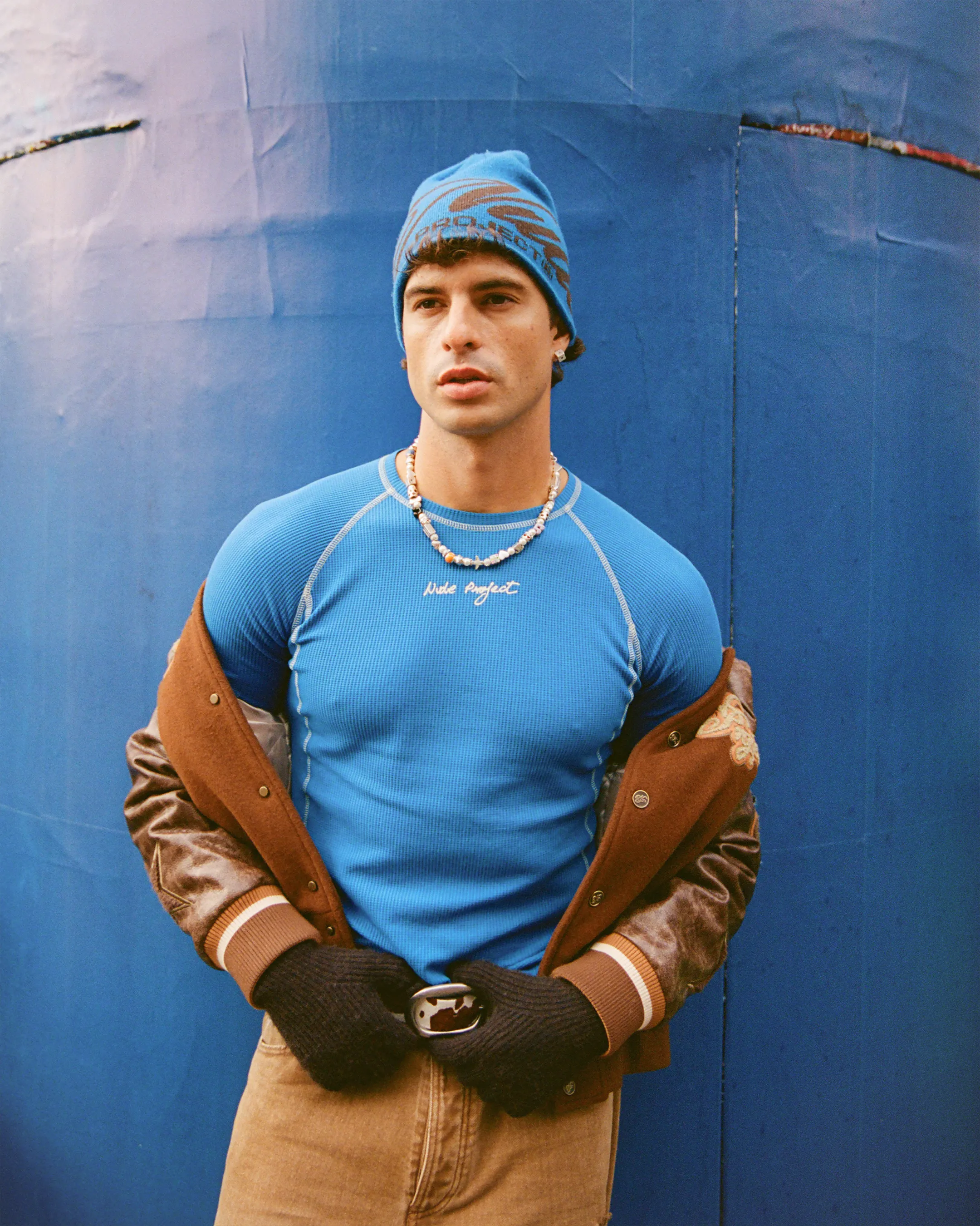 GentleWaistband TemperatureControlTechnology Waffle Long-Sleeve Tee 2 Pack Green/Blue