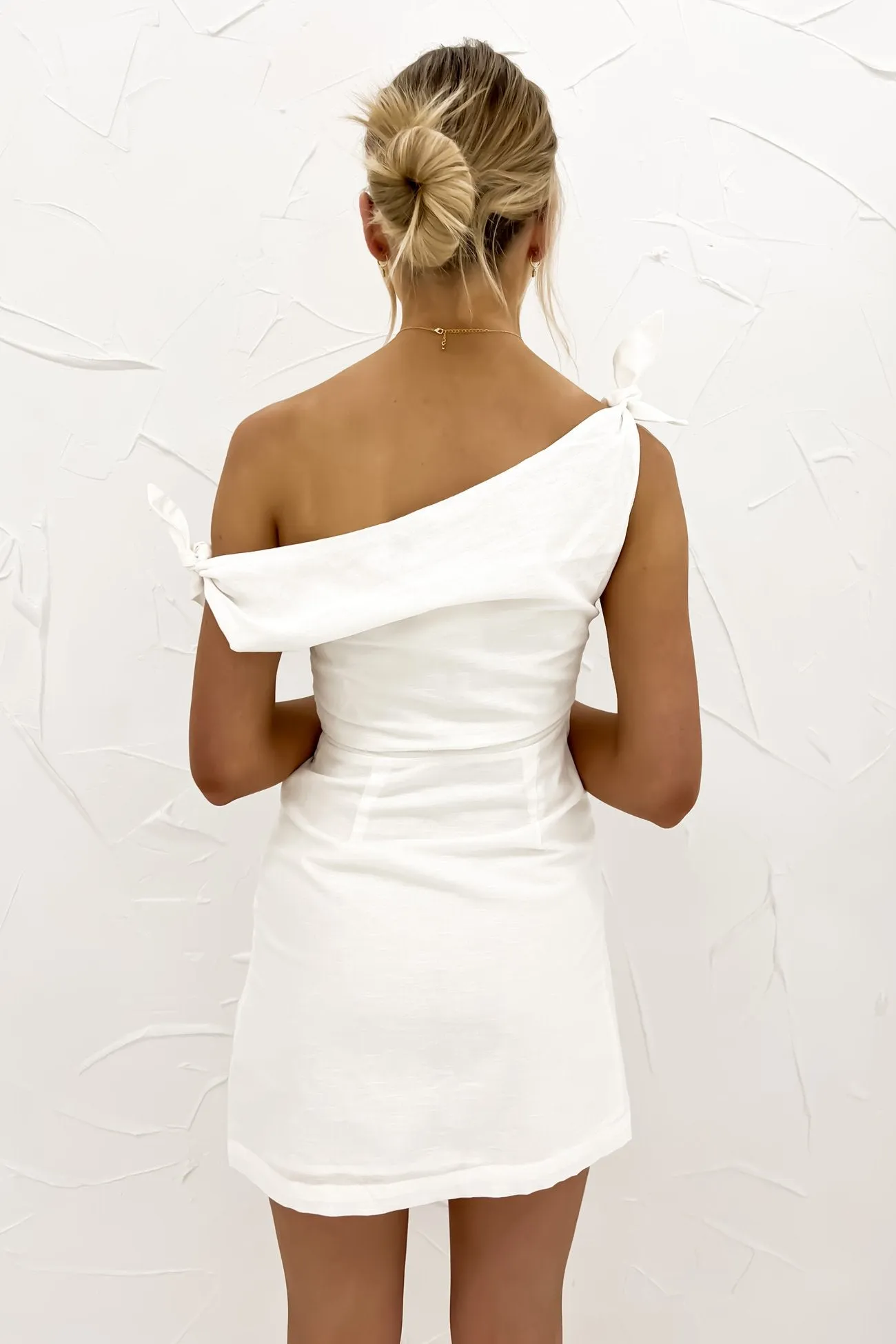 Neela Mini Dress White Relaxed Vibe