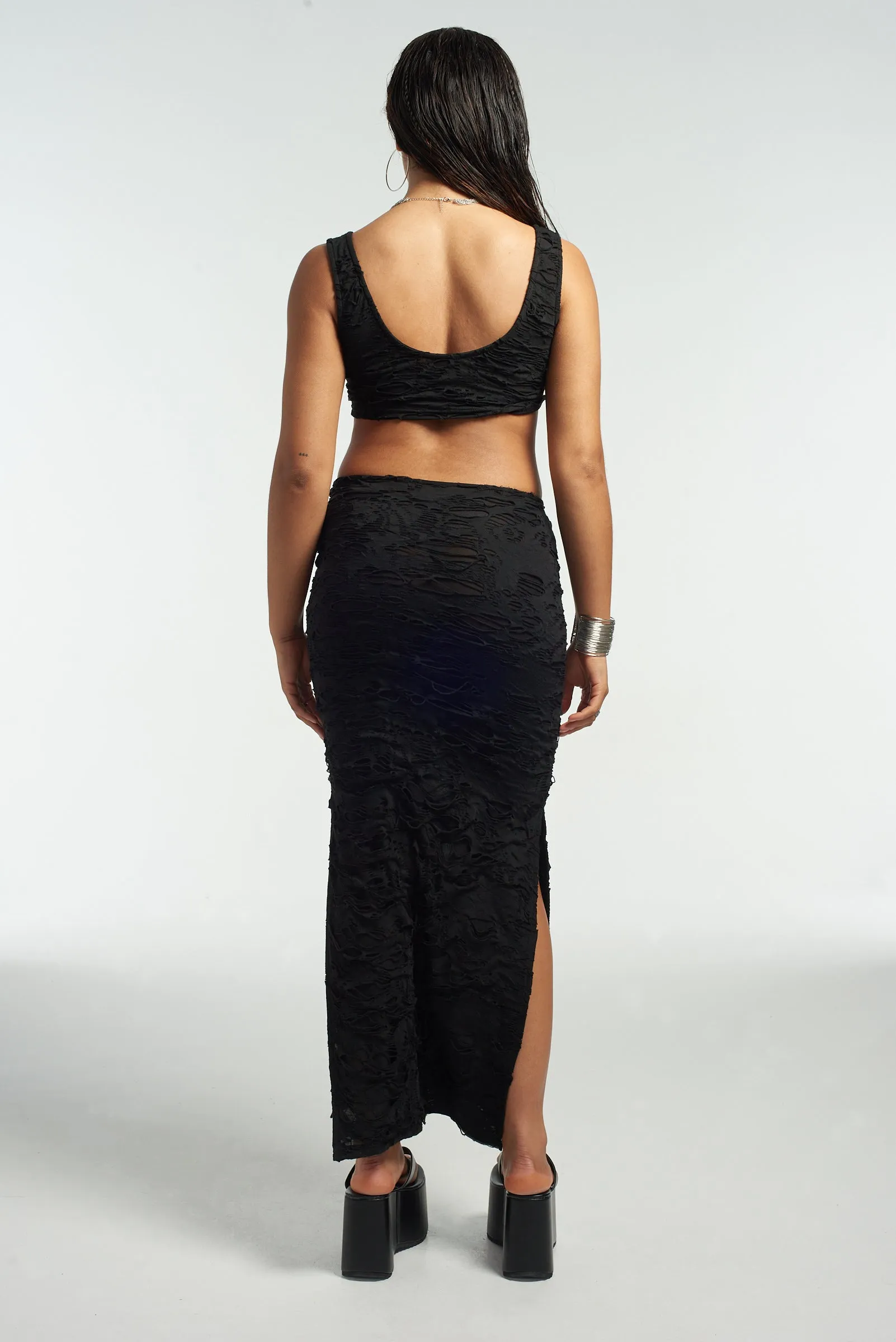 Nightshade Cut Out Maxi Dress Creative Flow