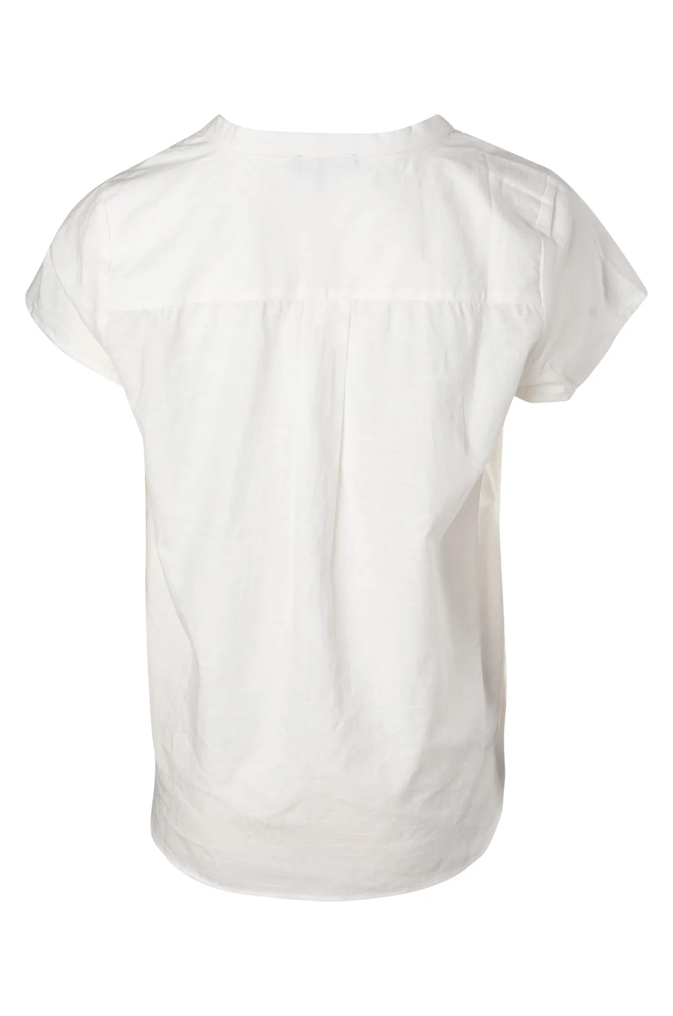 100% Cotton Top with nehru collar | IVORY | 6122A1 Shape Hug