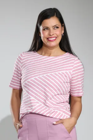 AntiStatic Material GridTexture Top | Dusky Rose ZigZag | 6141C1