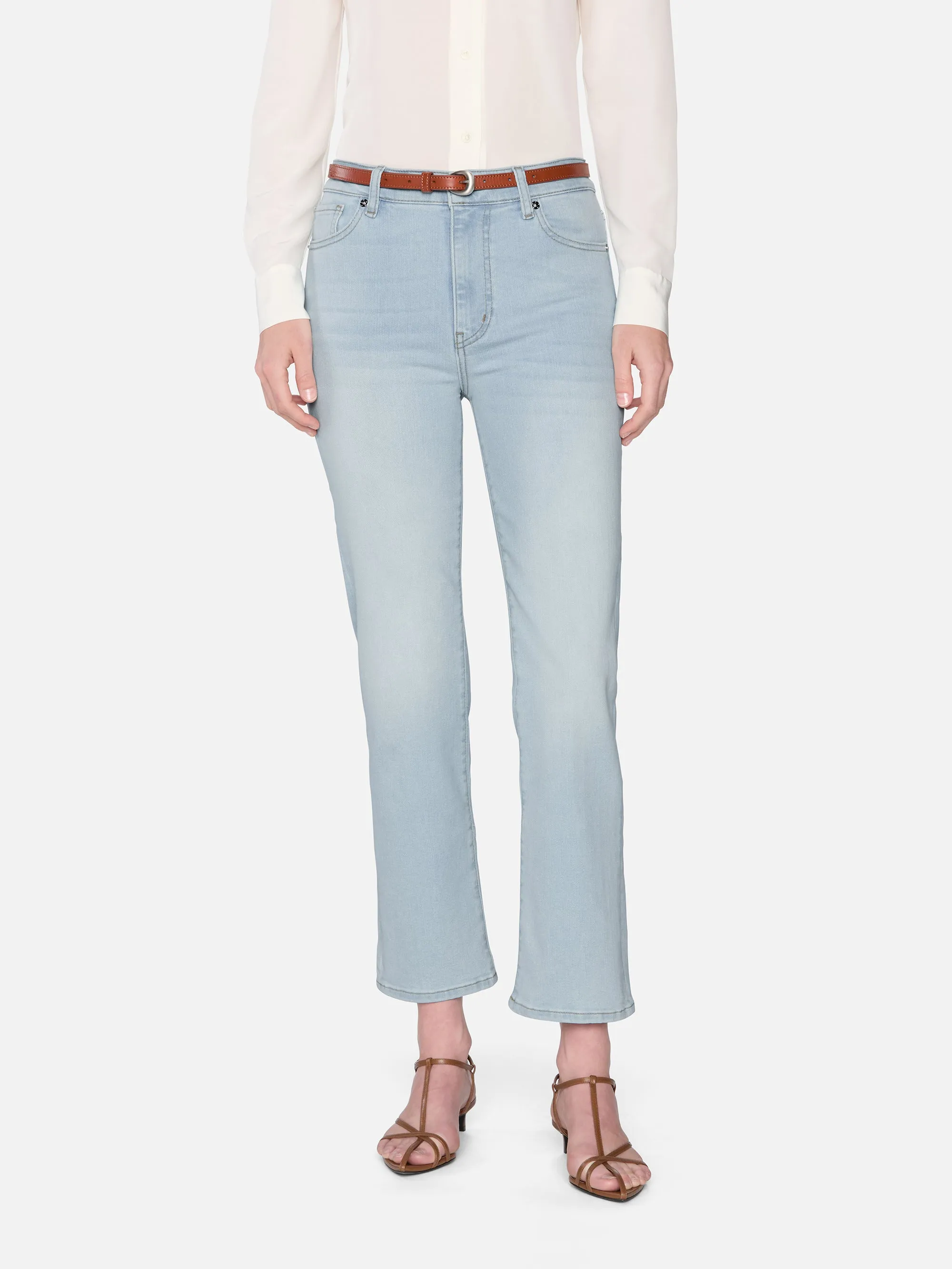 Reinforced Pockets Stretchable Fit Le Sleek Straight -- Float