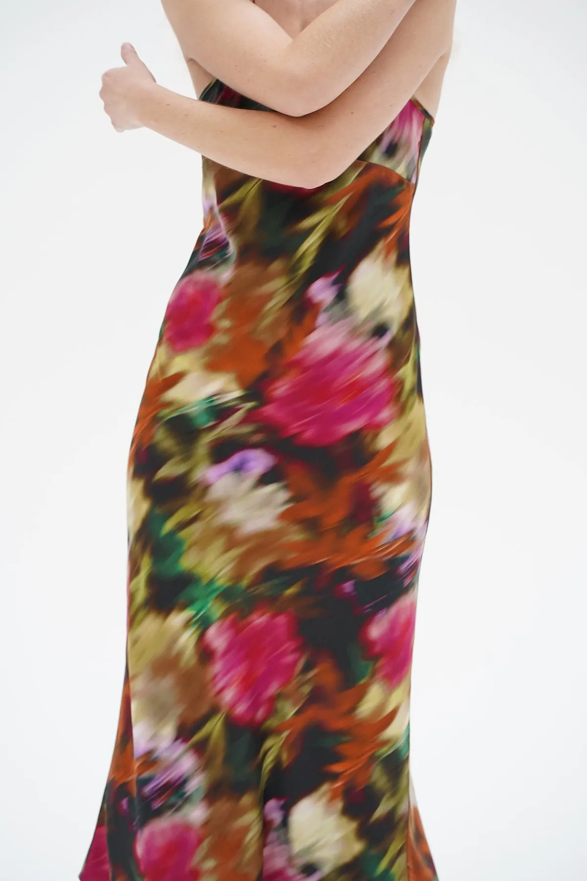 Josie Slip Dress - Blurred Floral LowBulkFabric