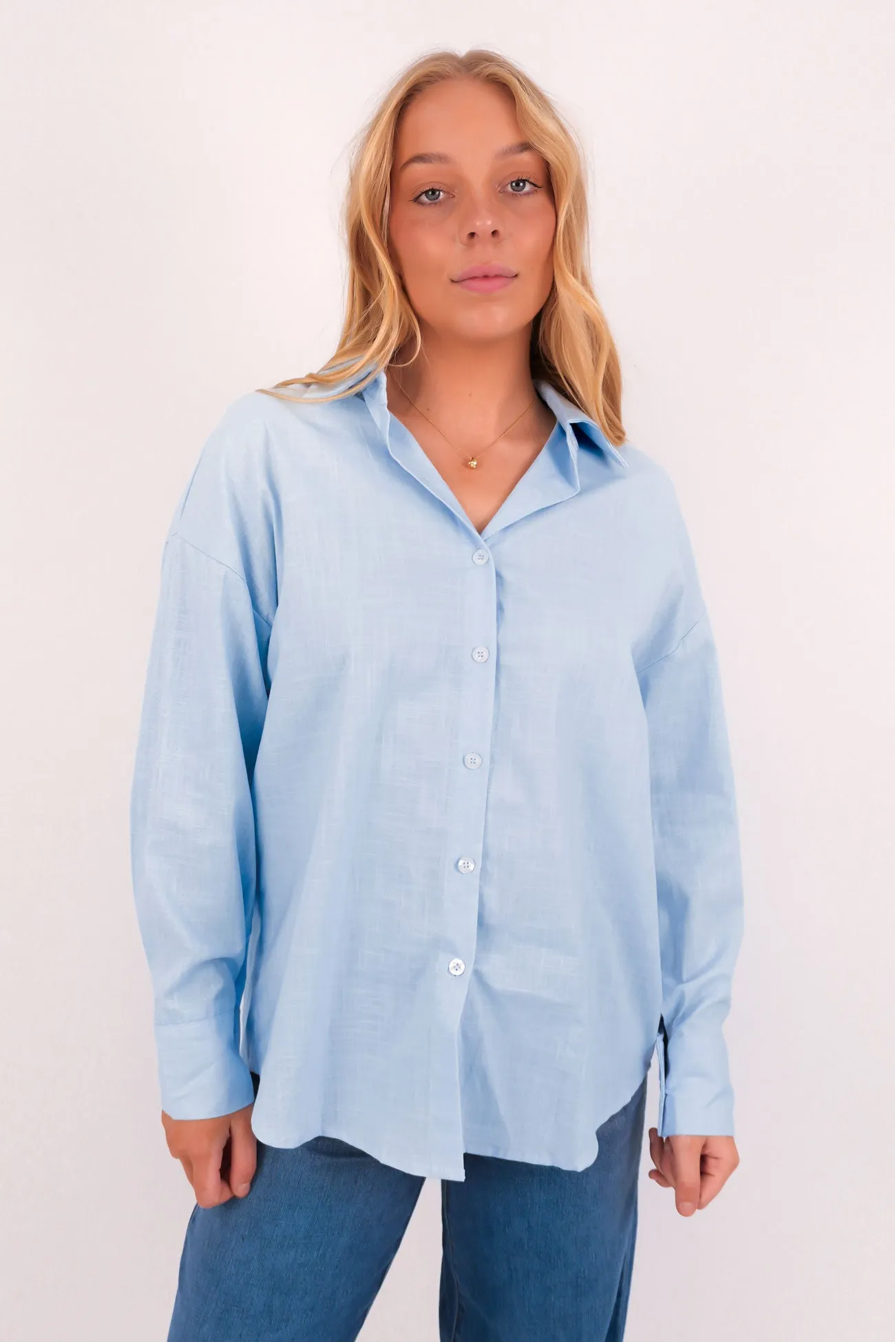 Effortless Wear Fit Versatile Style Robbie Shirt Light Blue