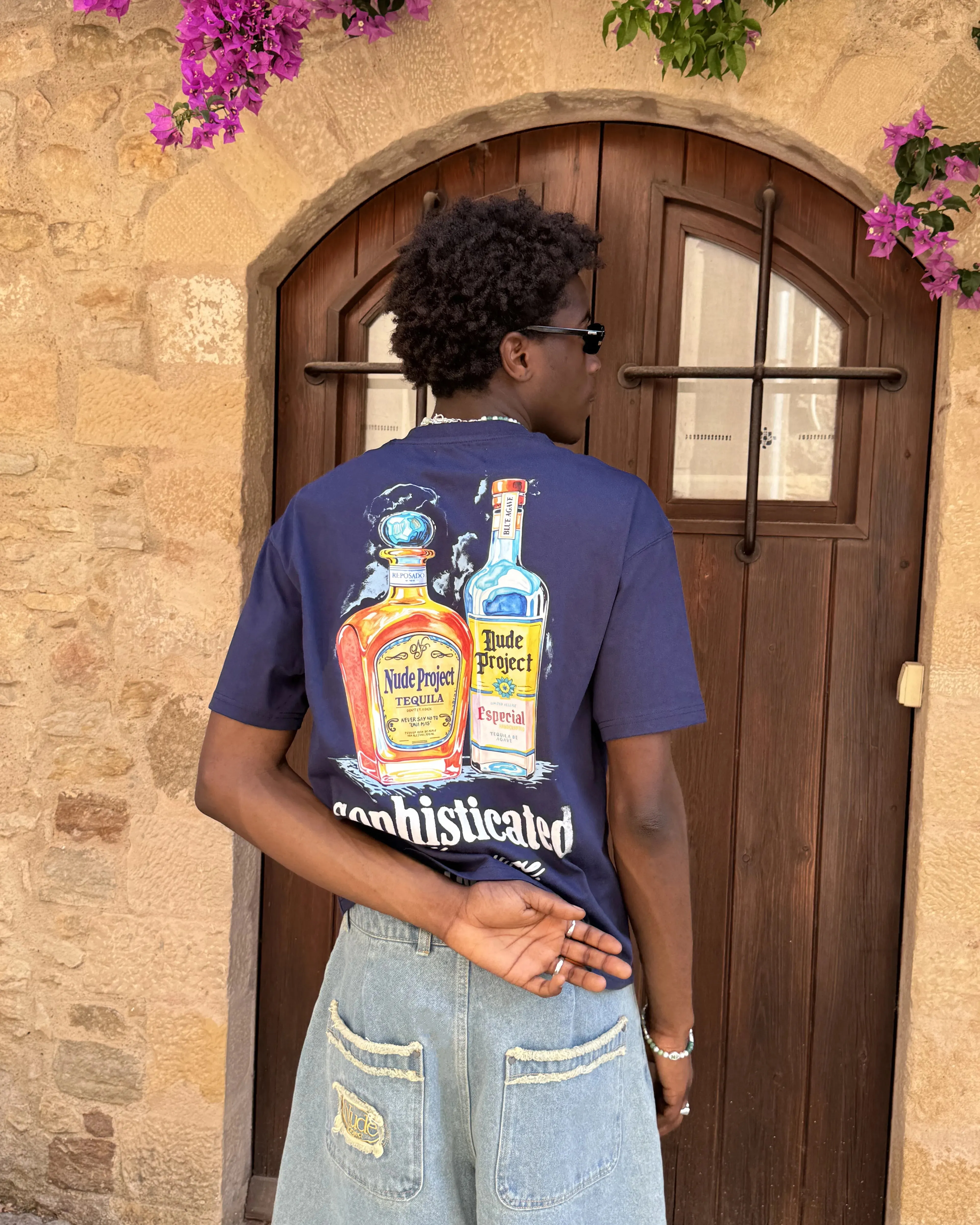 Match Fit Pleasures Tee Navy