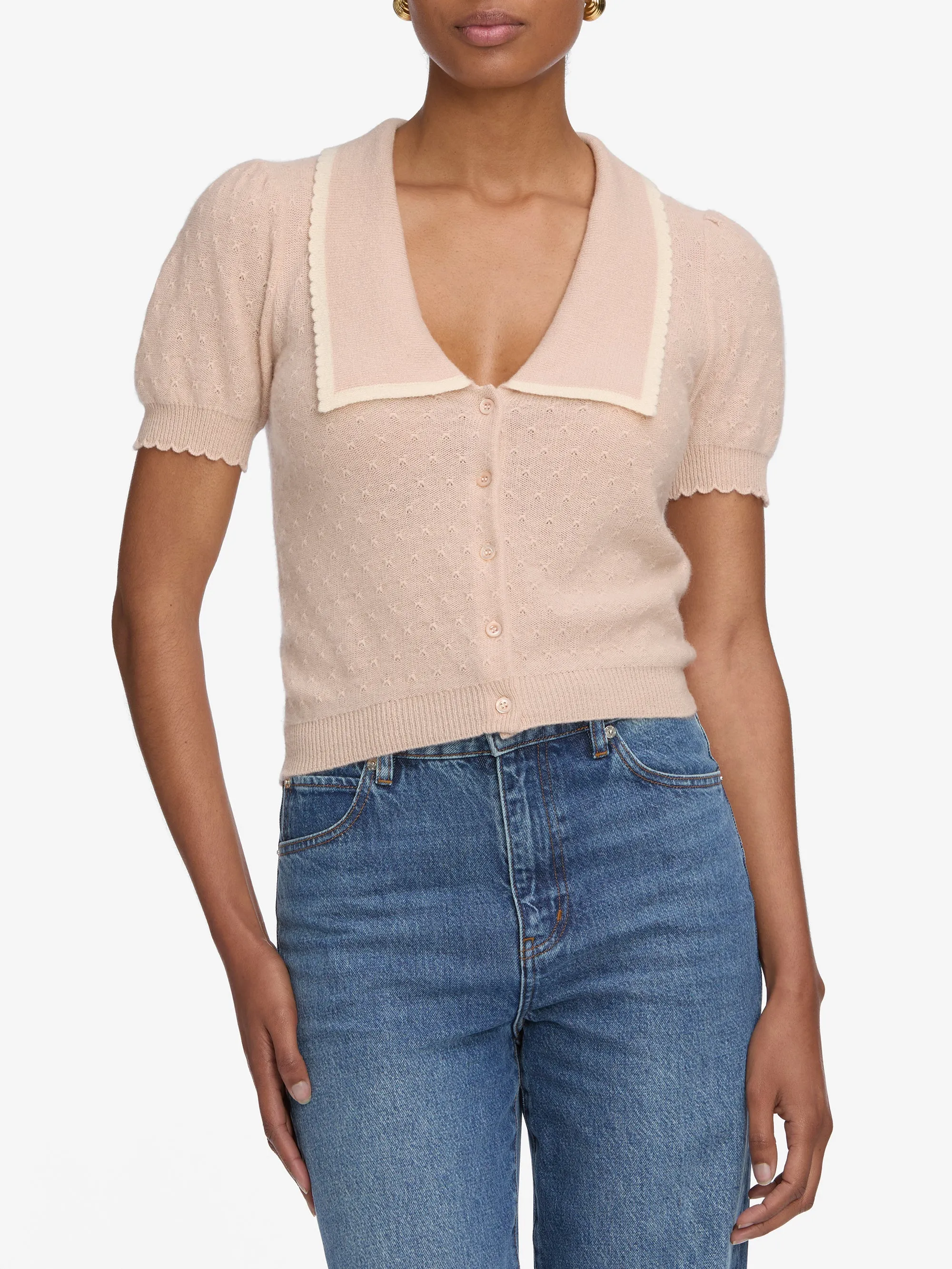 Knitwear Repair Toolkit The Cashmere Sailor Sweater -- Pink Sand Multi