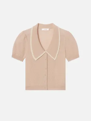 Subtle Details The Cashmere Sailor Sweater -- Pink Sand Multi