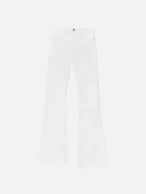 MoistureWickingFabric Stretch Fit Le High Flare -- Blanc
