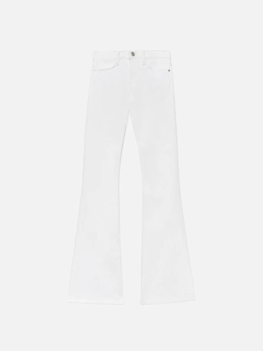 MoistureWickingFabric Stretch Fit Le High Flare -- Blanc