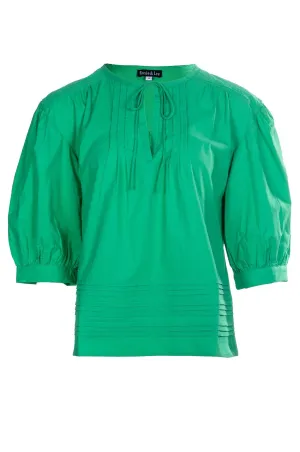 100% Cotton Voile Top | GREEN JADE | 6422A1 CoolingChannelFabric