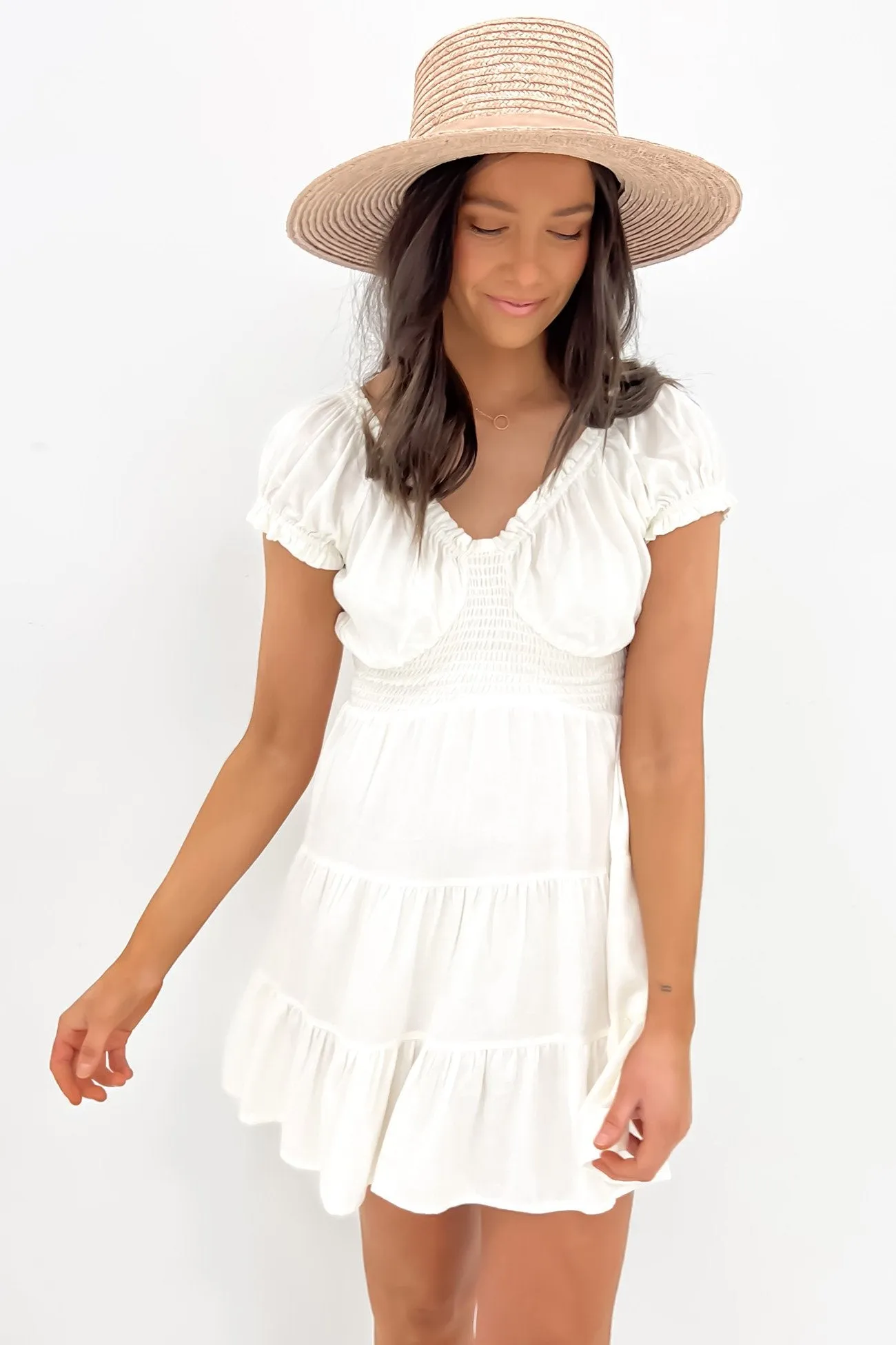 Natalia Mini Dress White Event Mood