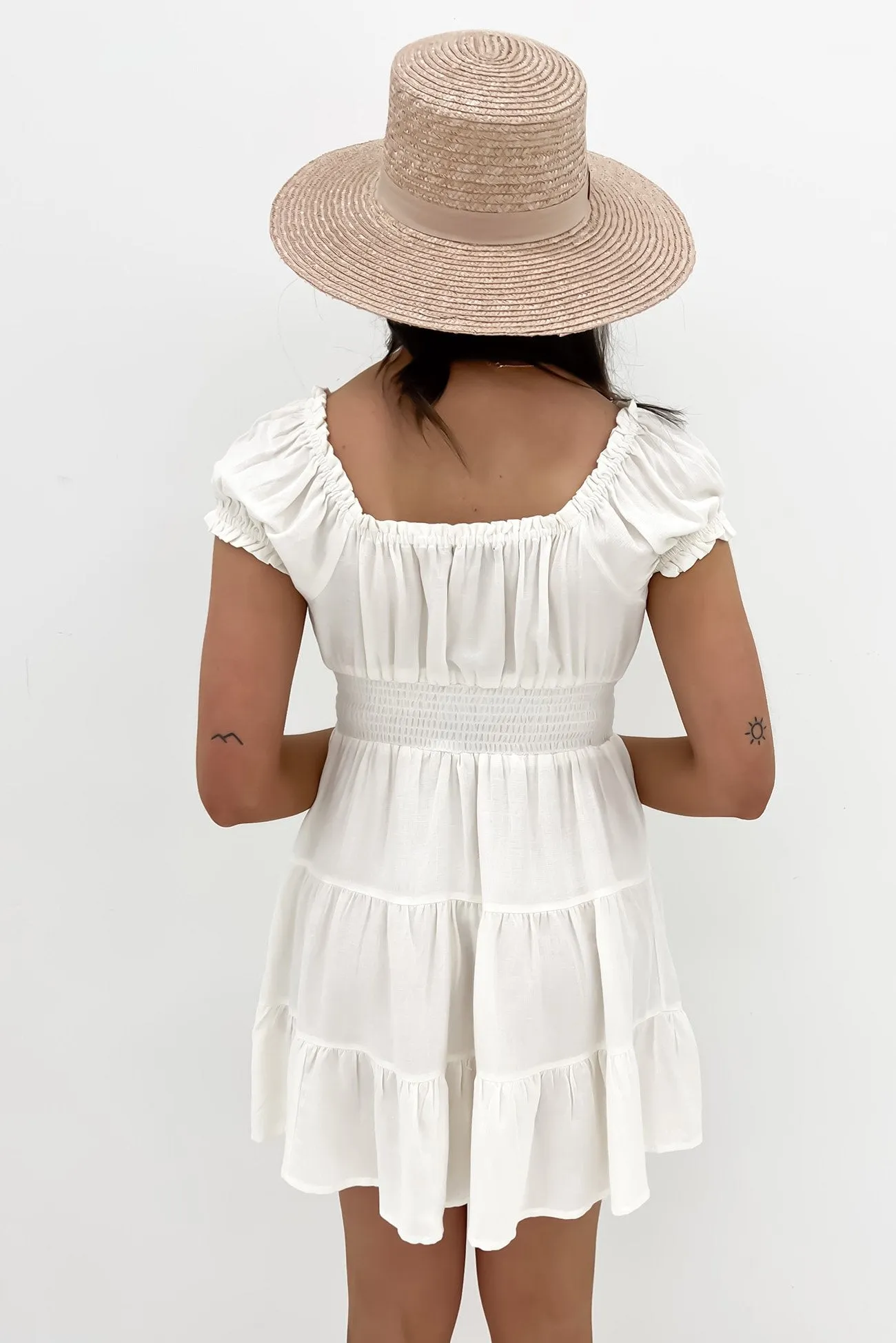 Natalia Mini Dress White Perfect Design