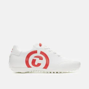 Queenscup - White/Red All-day Comfort CushionedSole