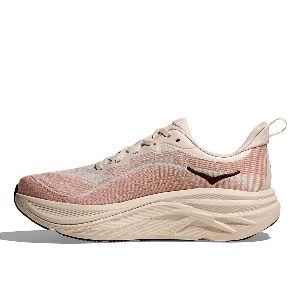 Limited Edition Minimalist Drop Profile Womens Hoka Skyflow in Rose Cream/ Rose Latte
