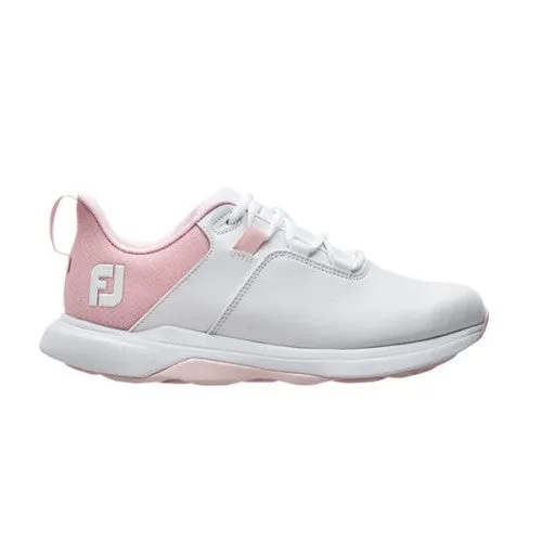 FootJoy 2024 Women's ProLite Golf Shoe- White/Pink Light Weight
