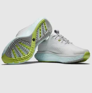 FootJoy Women's Quantum Golf Shoe- Grey/Blue Pro Track