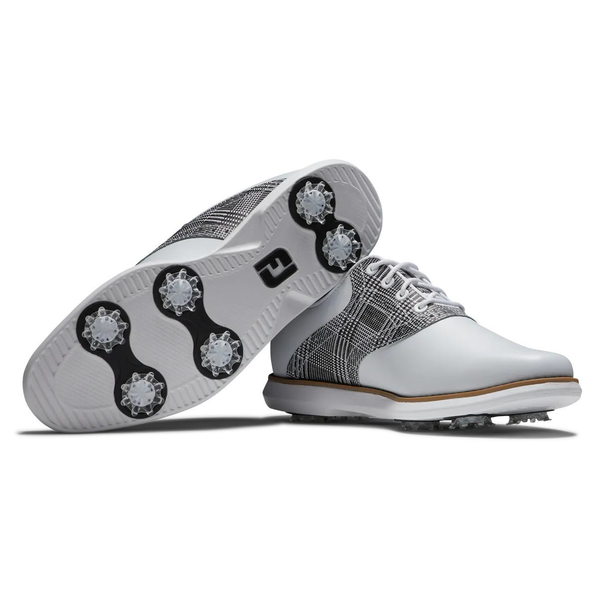 Weather Ready FootJoy Women's Traditions- White/Grey Golf Shoes