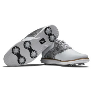 Weather Ready FootJoy Women's Traditions- White/Grey Golf Shoes