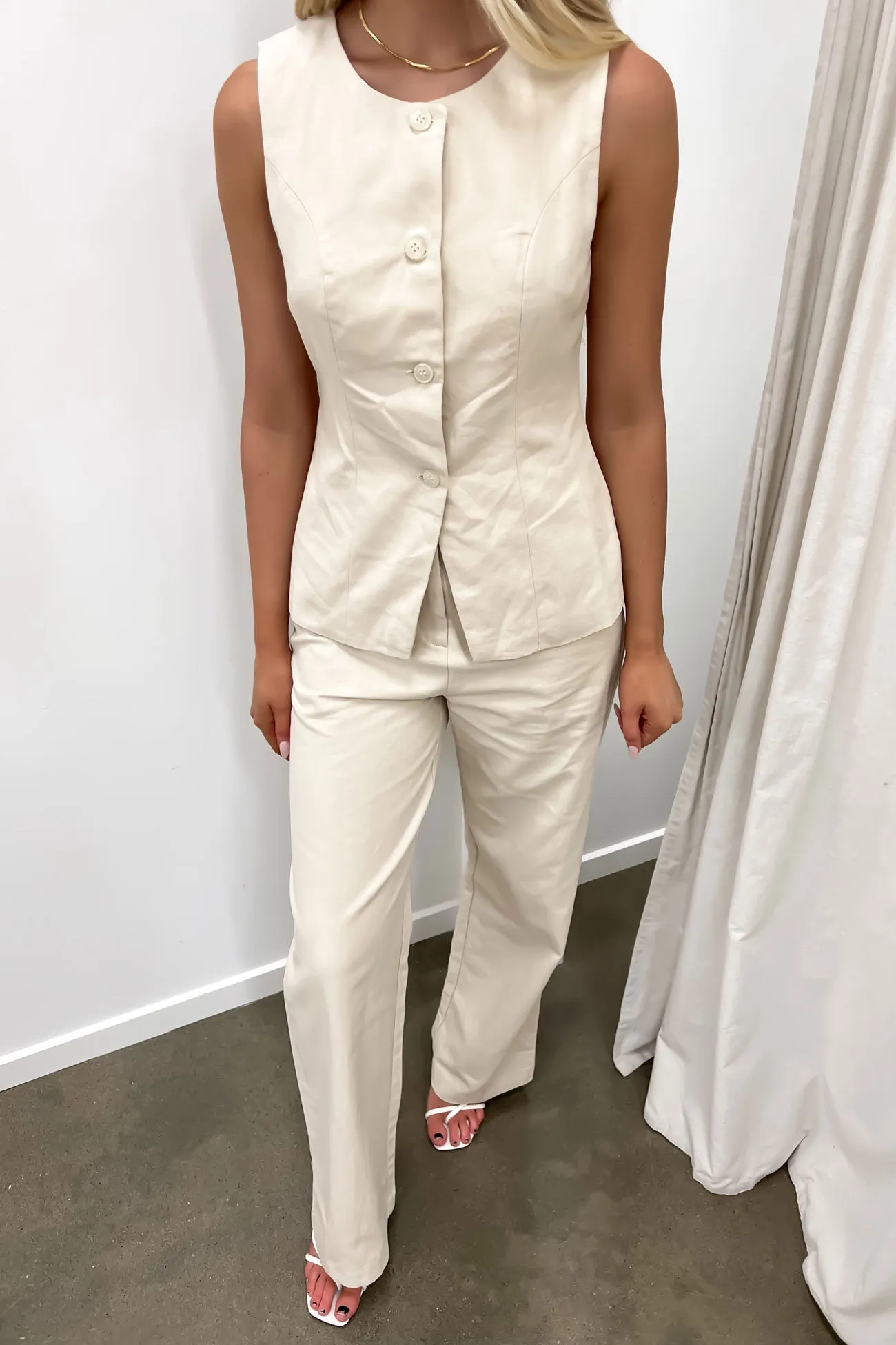 Organic Cotton Noble Core Hugh Vest Oat