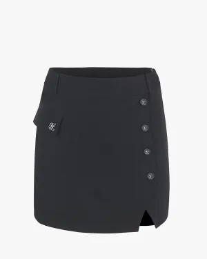 Spring Must Have Side Slit Button Skirt