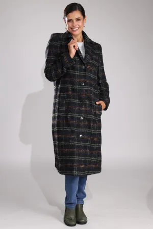 Convertible Style Sporty Casual Fully lined Coat | MULTI CHECK | 8032B1