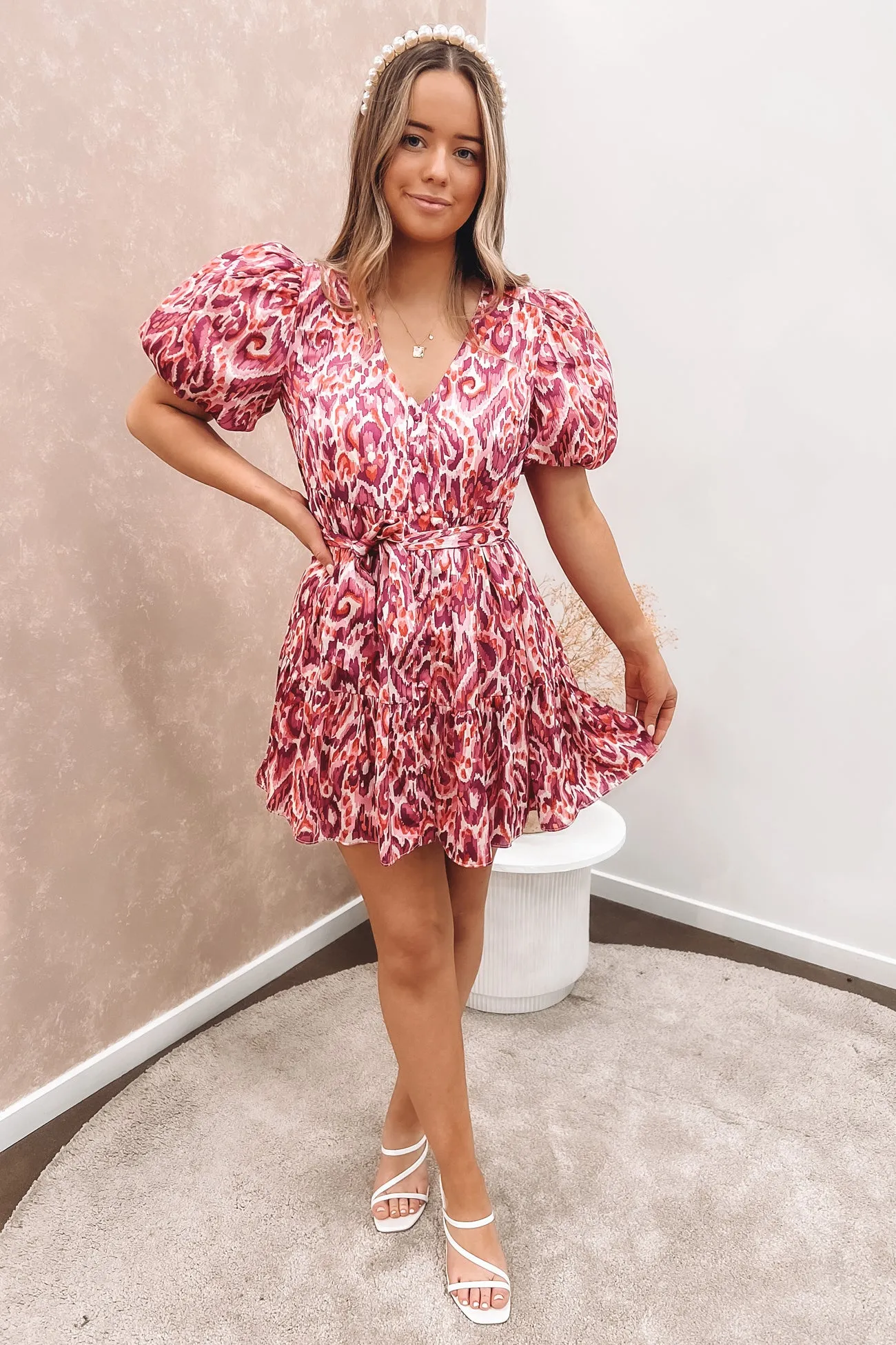 Heartfelt Dress Pink Premium Material Cool Motion