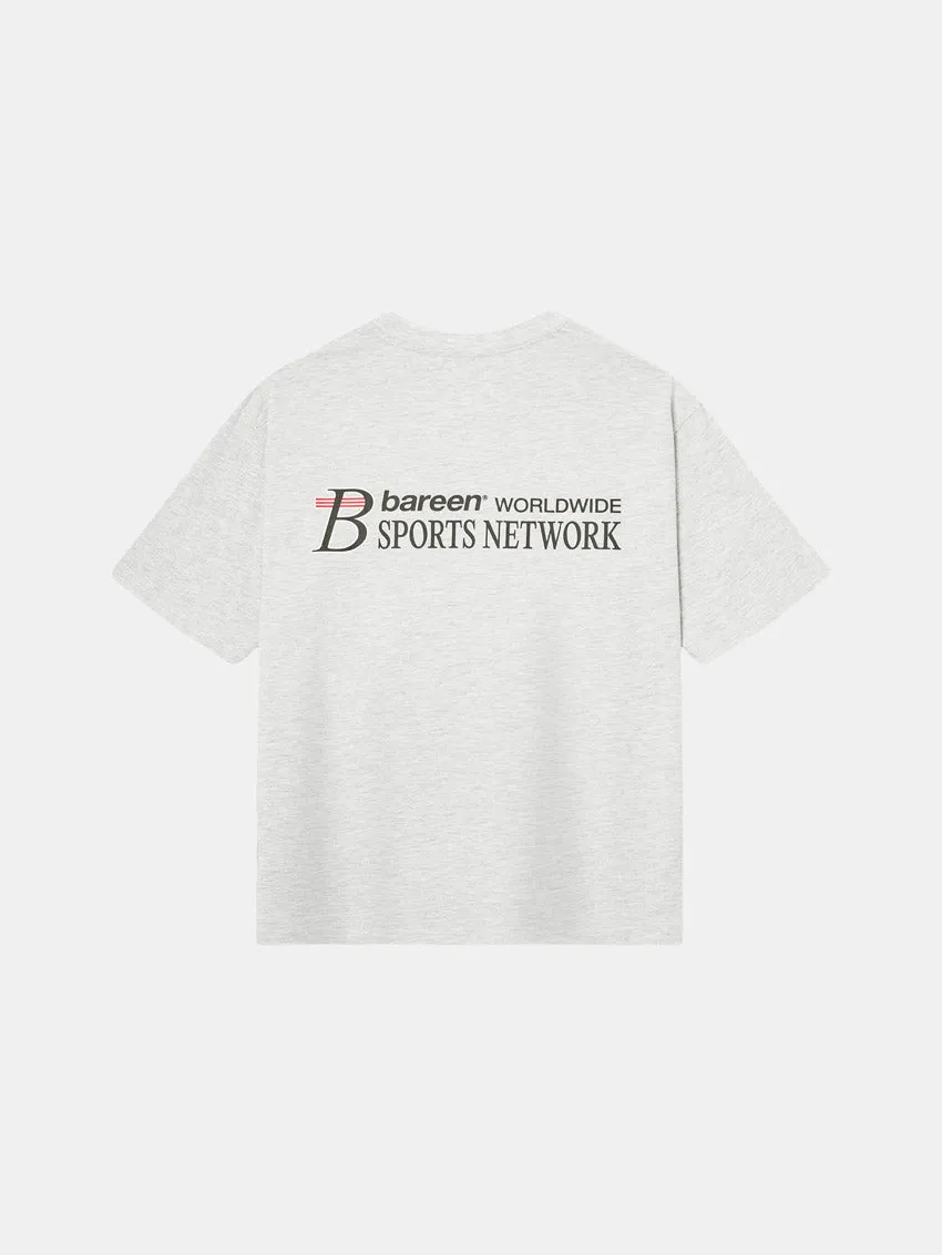 Plus size clothing Box Fit Sports Network Tee Cloudy Grey