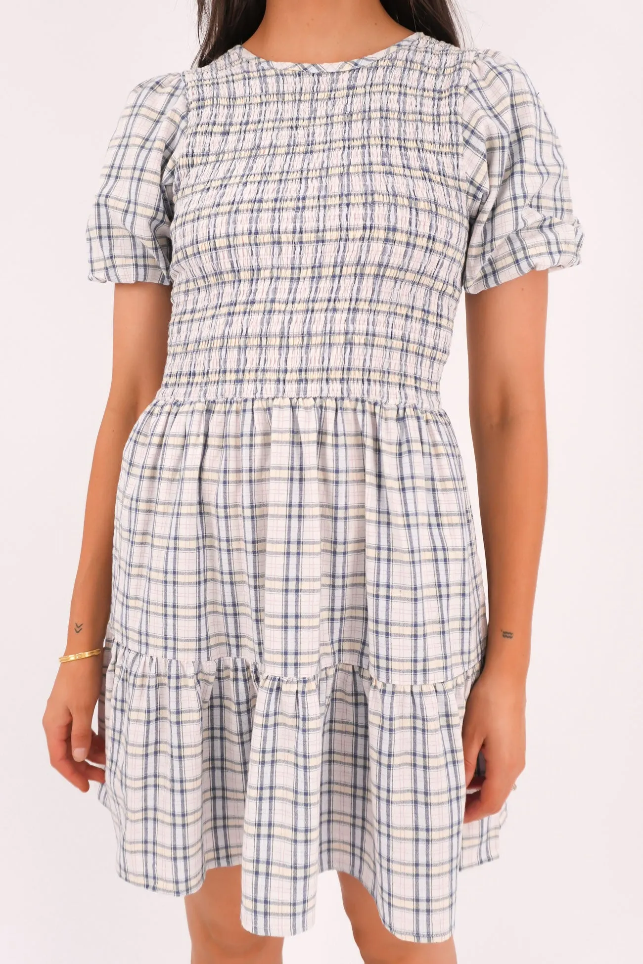 Tailored Style Franklin Mini Dress Check