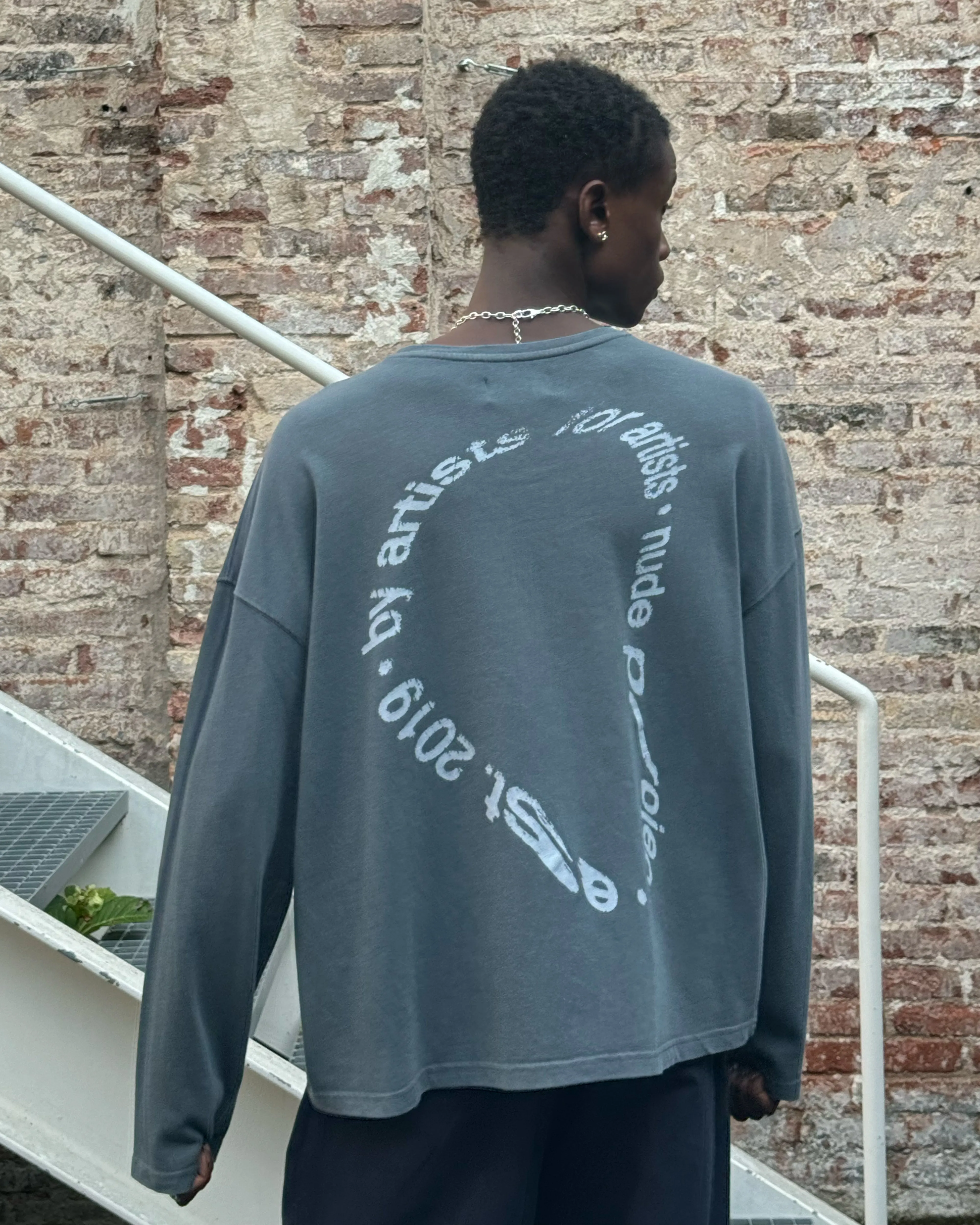 Gallery Long-Sleeve Tee Ash Antibacterial Finish