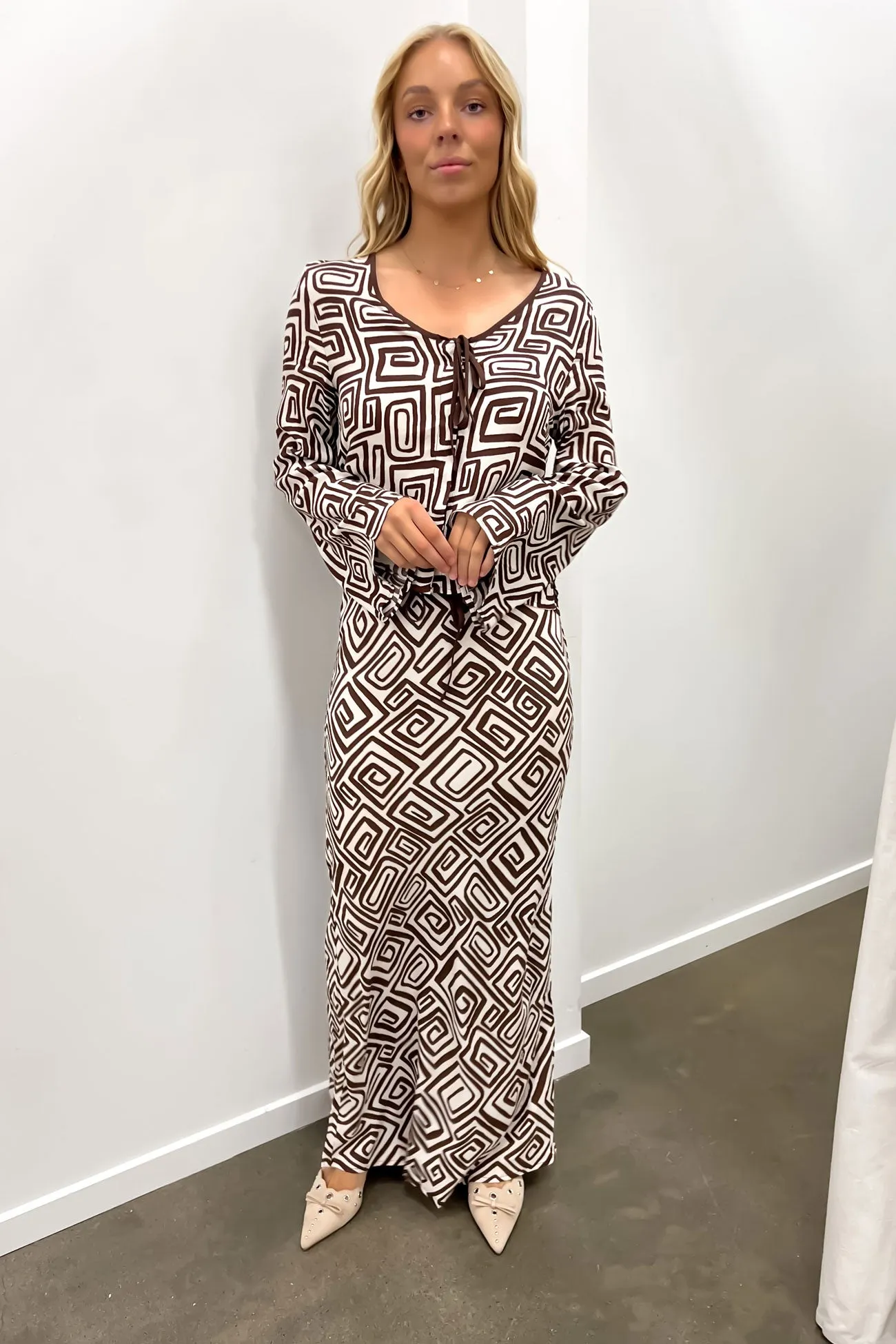 Neat Fit Embossed Detail Keeley Maxi Skirt Cairo