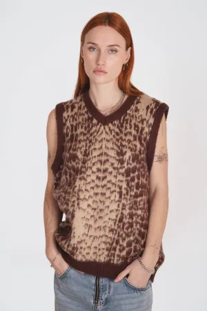 Gator Croc Knit Vest Thermal Air Pocket Warm Vibe