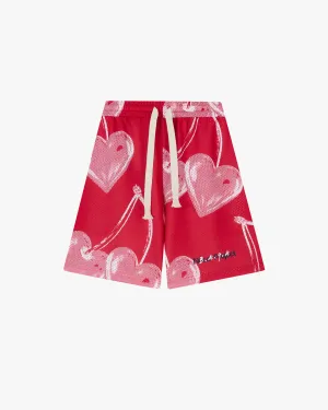 Comfy Wardrobe ComfortWaistband Gigi Mesh Short Red