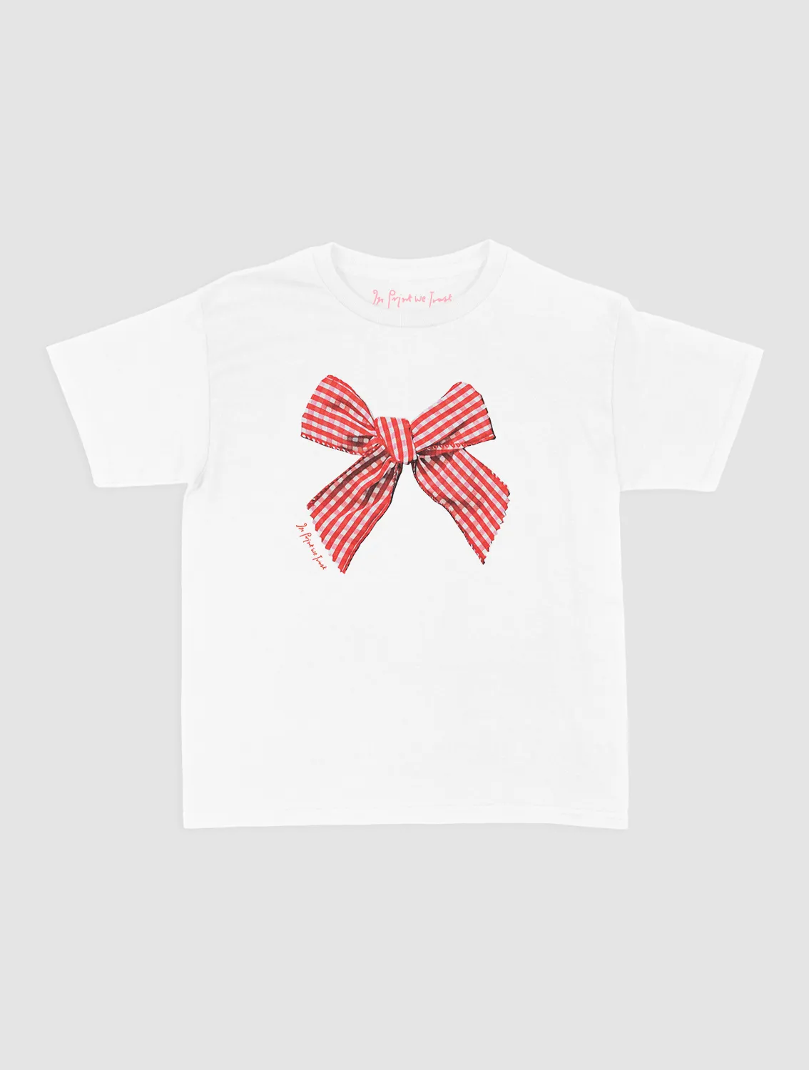 gingham baby tee LongLastingColor