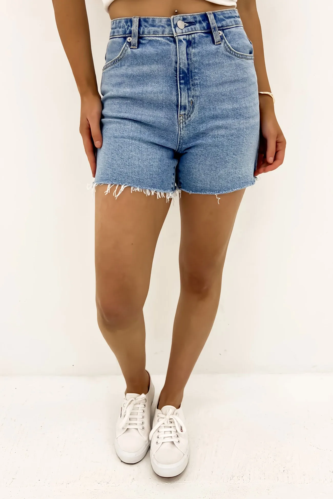 Girlfriend Short Blue Milieu ethical fashion