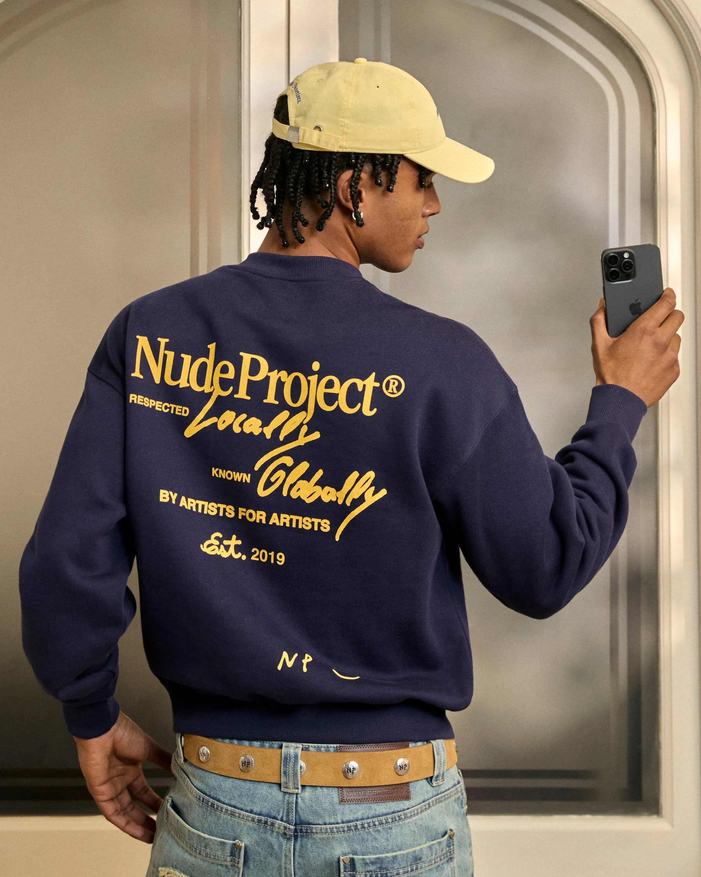 Global Soon Sweatshirt Navy product fuzzy coziness