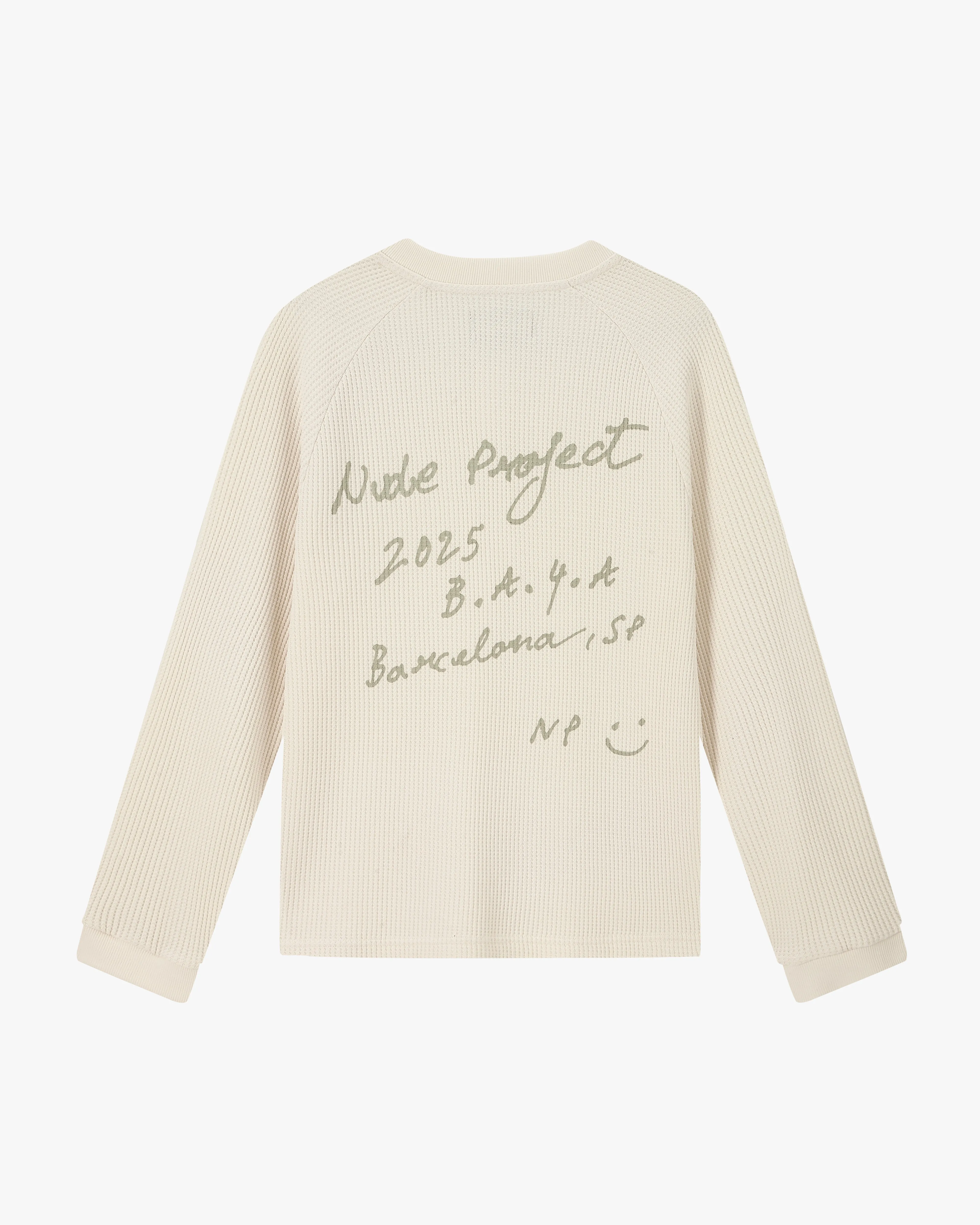 Touch Of Soft Lounge Vibe Global Soon Waffle Polo Off-White